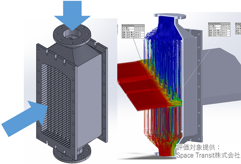 空気液化ロケットエンジン向け熱交換器